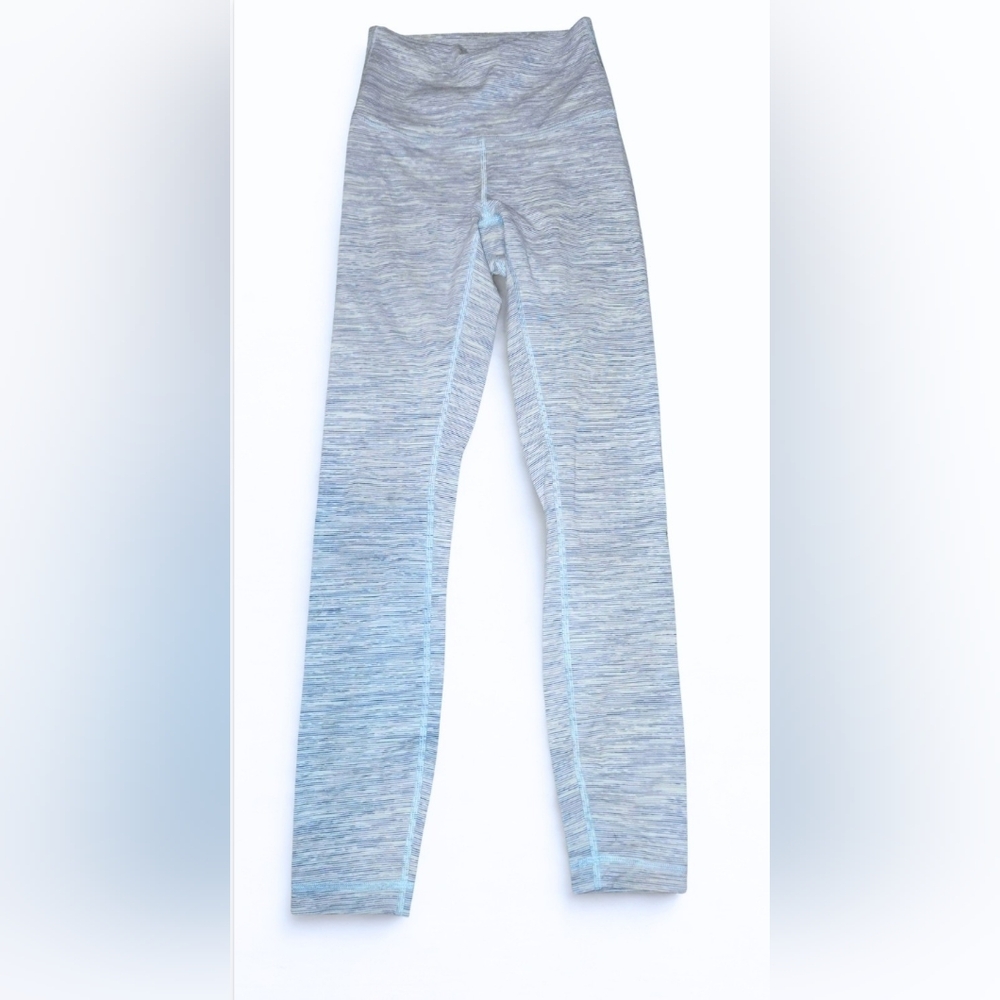 Lululemon Sz 2 Blue striped Leggings